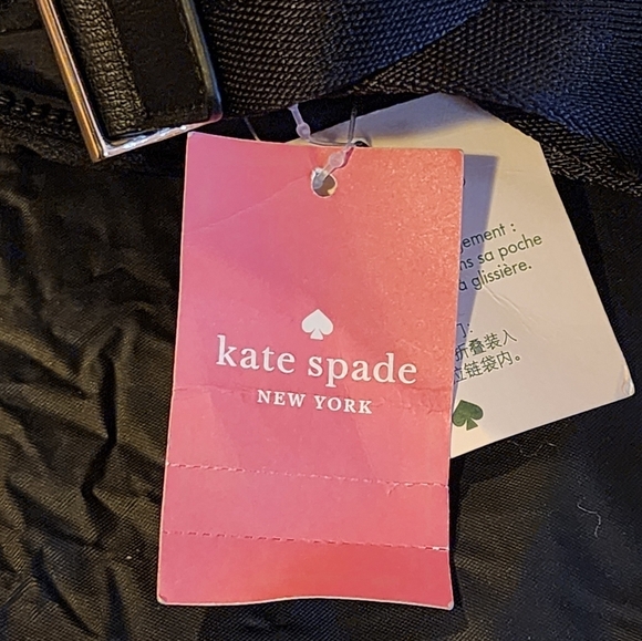 Kate Spade Arya Black Packable Nylon Backpack Travel Bag Lightweight NWT main image 6